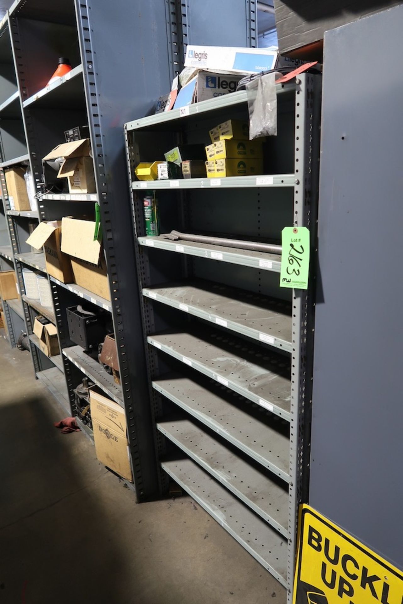 (4) 2-Door Cabinets and (3) Sections of Adjustable Racking with Assorted Contents, Lamps, Ballasts, - Image 12 of 13