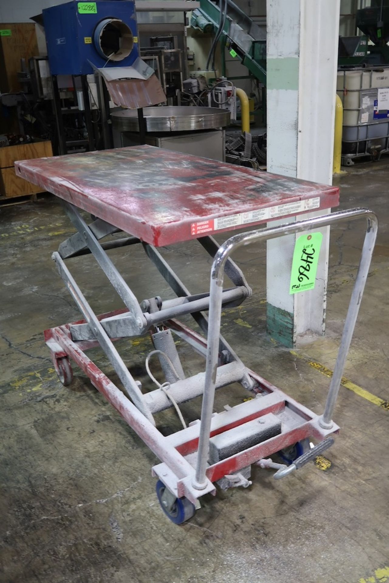 1500-Lb Hydraulic Die Lift Cart,