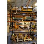 Contents of (1) Sections of Pallet Racking, Including Misc. Machine Parts, Etc.