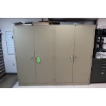 (2) 2-Door Cabinets with Assorted Spare Parts and Contents