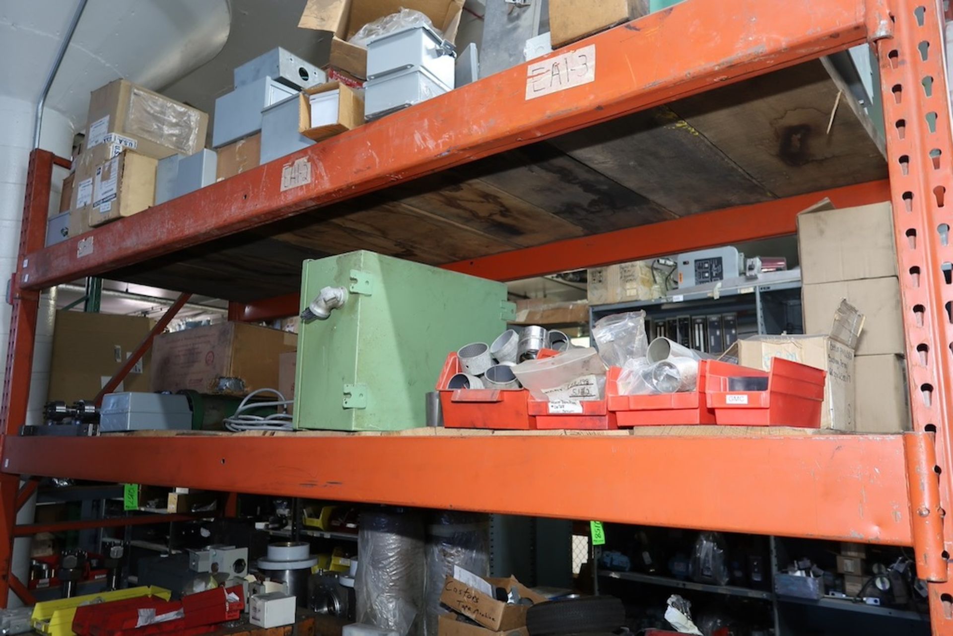 (1) Section of Pallet Racking with Assorted Spare Parts, Hydraulic Pumps, Heat Exchangers, Etc. - Image 3 of 18