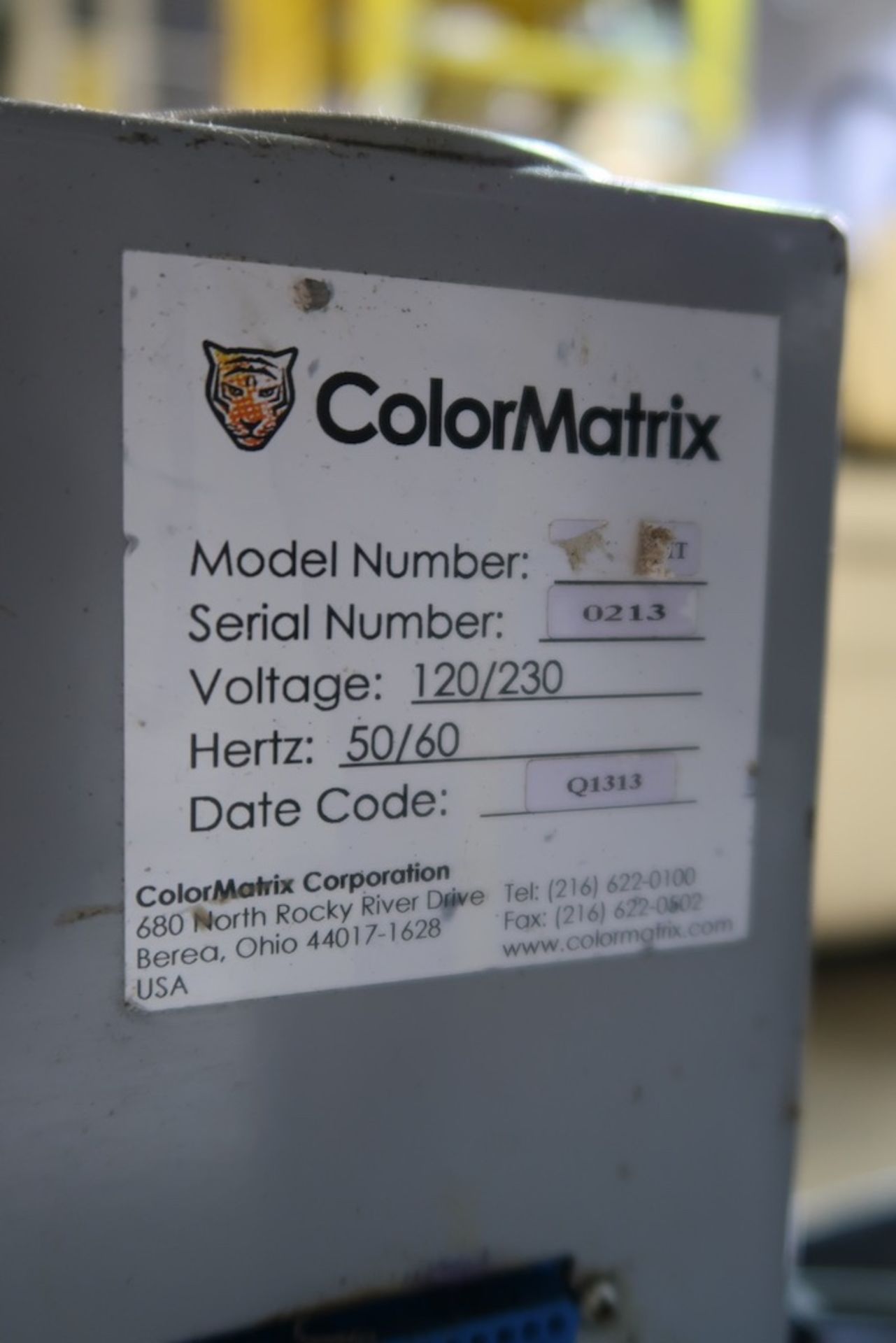 ColorMatrix Color Metering System with Tuskin Bucket Tumbler - Image 3 of 4
