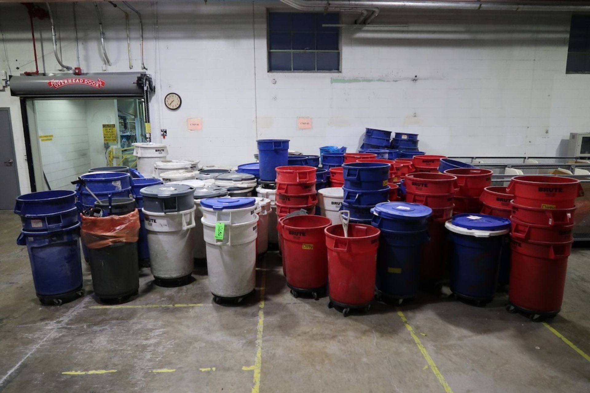 Large Quantity of Rubbermaid Brute Trash Cans