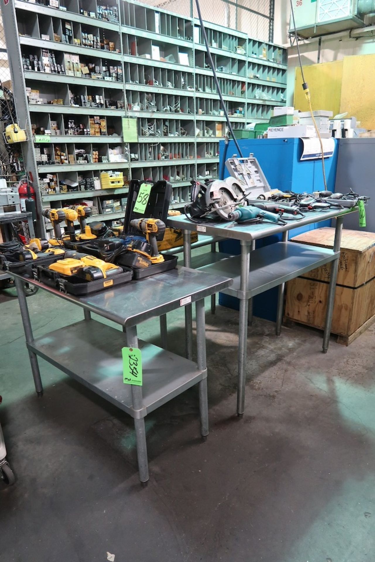 (4) Steel Workbenches and Cabinets with Assorted Contents - Image 13 of 14