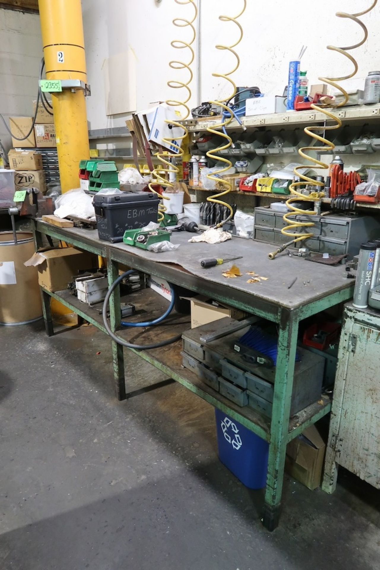 (4) Steel Workbenches and Cabinets with Assorted Contents - Image 3 of 14