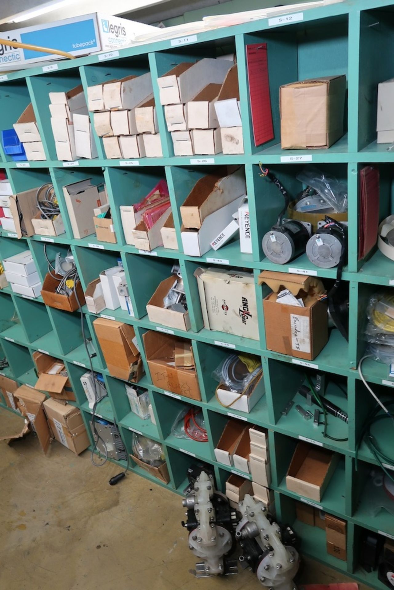 Contents of Parts Storage Mezzanine, Including (18) Stanley Vidmar Heavy Duty Storage Cabinets, Shel - Image 102 of 111