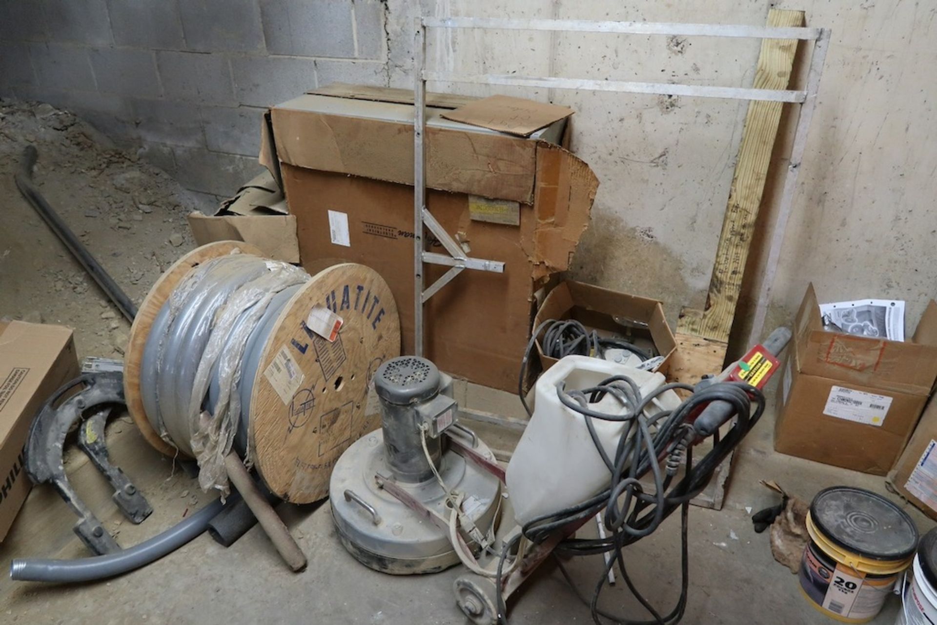 Remaining Contents of Under-Ramp Storage Room, Including Conveyor Parts and Rollers, Etc.
