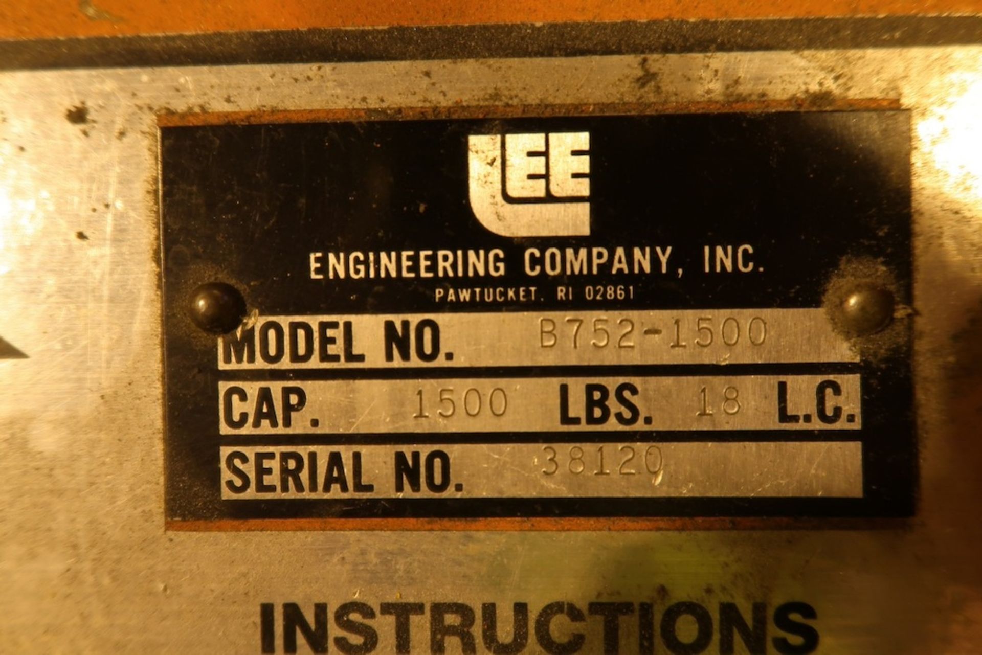 Lee Engineering 1500-Lb. Electric Walk-Behind Platform Stacker - Image 3 of 3