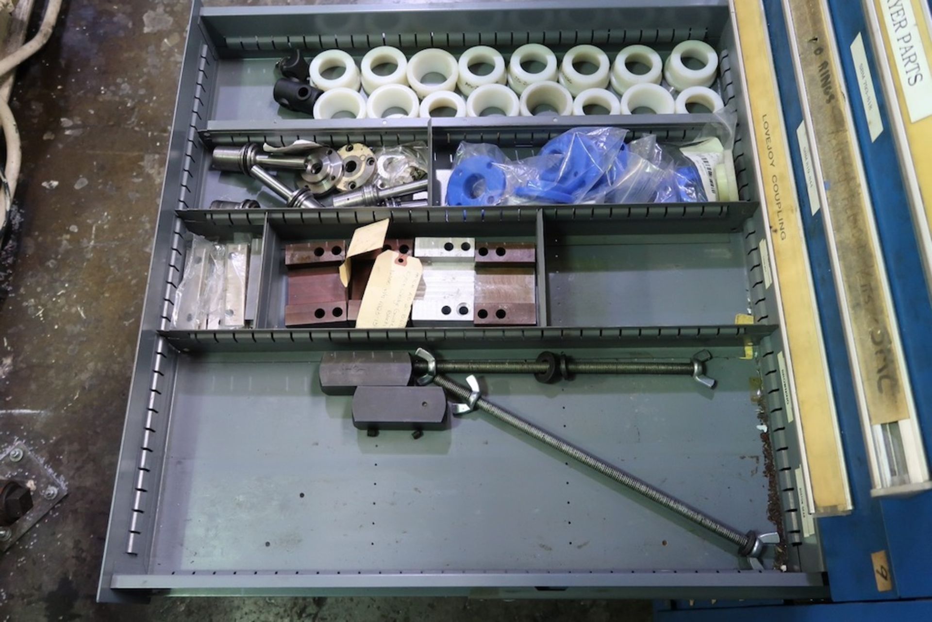 Vidmar 12-Drawer Heavy Duty Storage Cabinet with Misc. Machine Parts, Etc. - Image 8 of 12