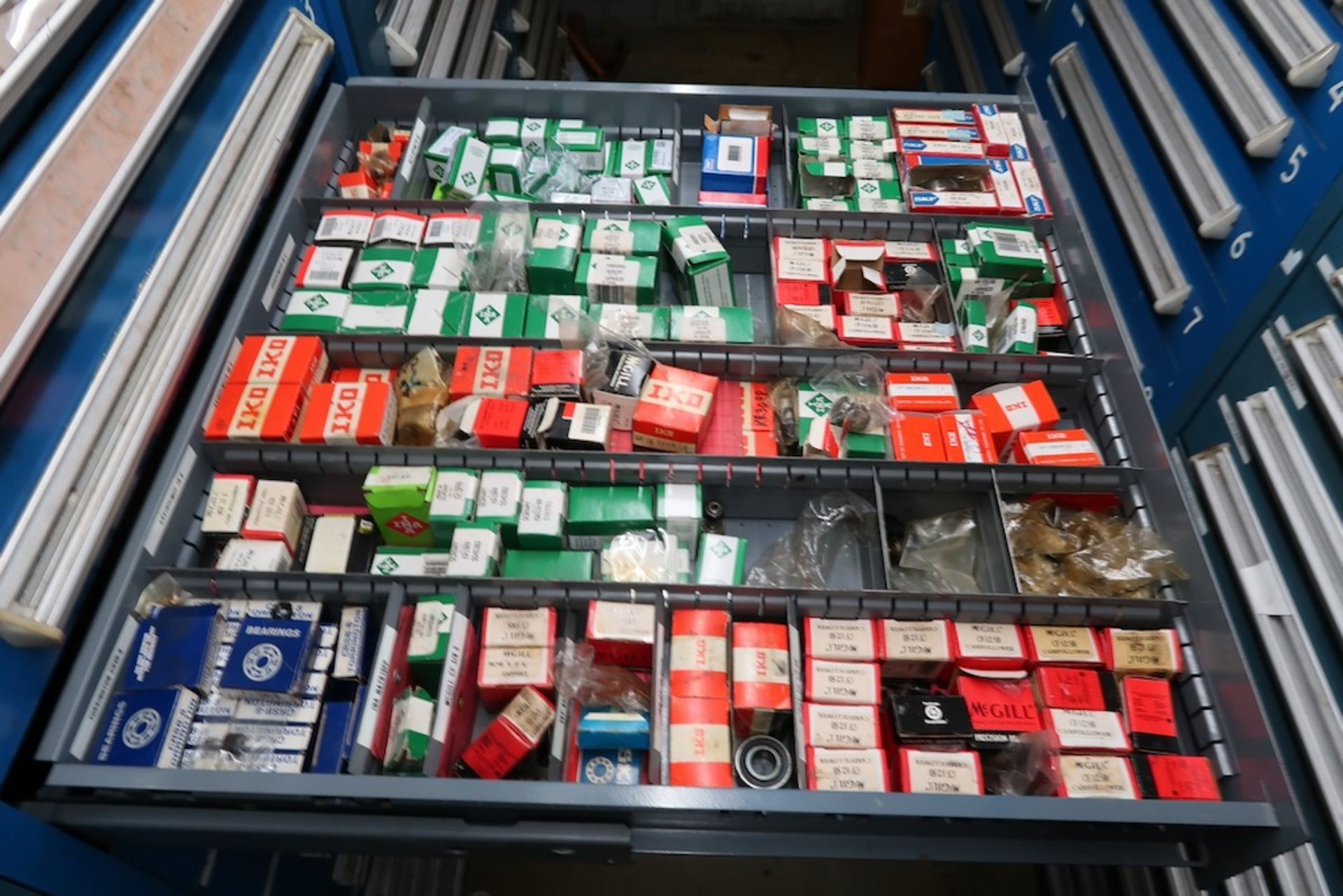 Contents of Parts Storage Mezzanine, Including (18) Stanley Vidmar Heavy Duty Storage Cabinets, Shel - Image 19 of 111