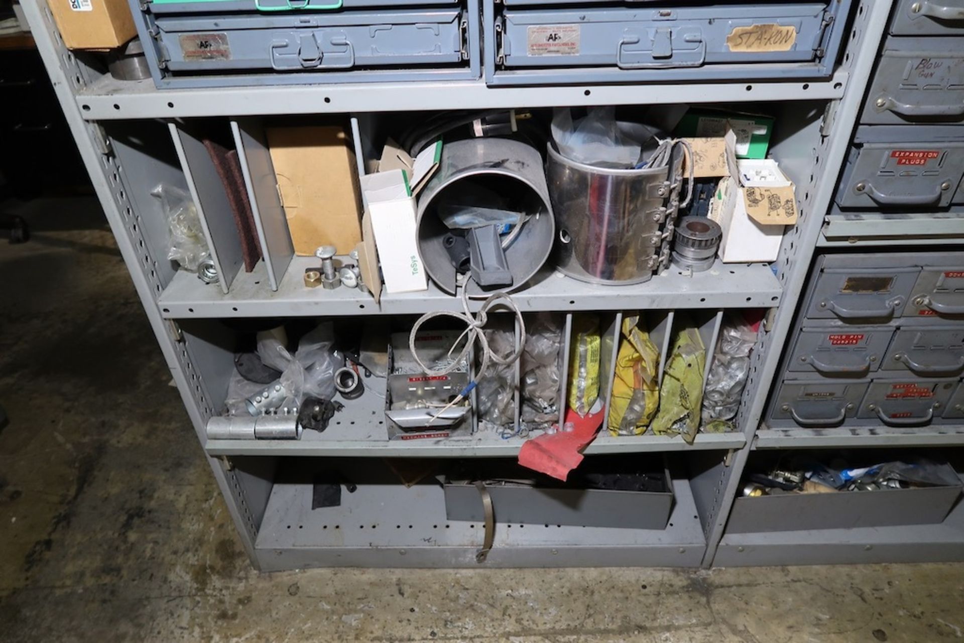 Contents of Maint. Cage, Including (15) Sections of Racking, of Misc Machine Spare Parts, Etc. - Image 28 of 50