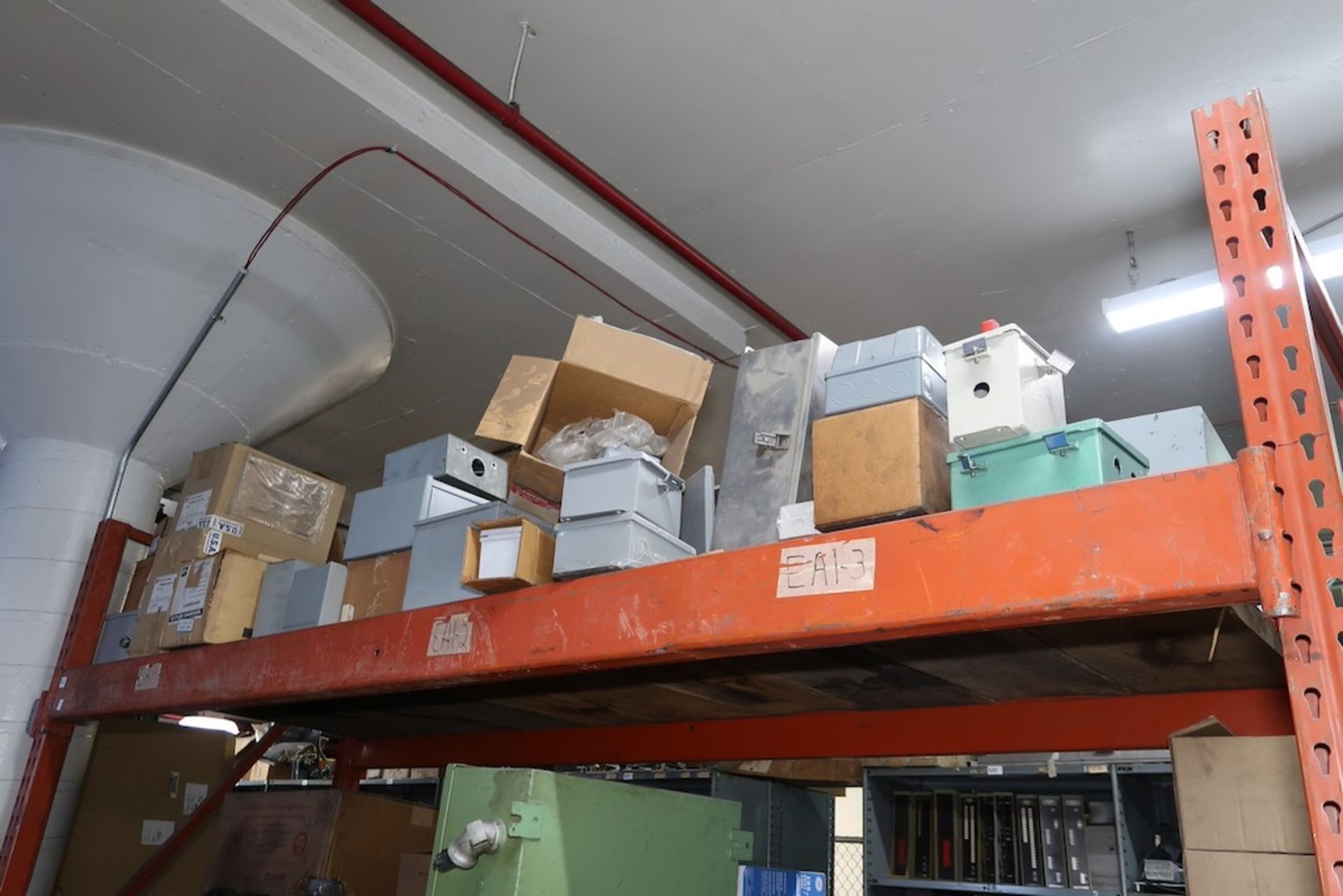 (1) Section of Pallet Racking with Assorted Spare Parts, Hydraulic Pumps, Heat Exchangers, Etc. - Image 2 of 18