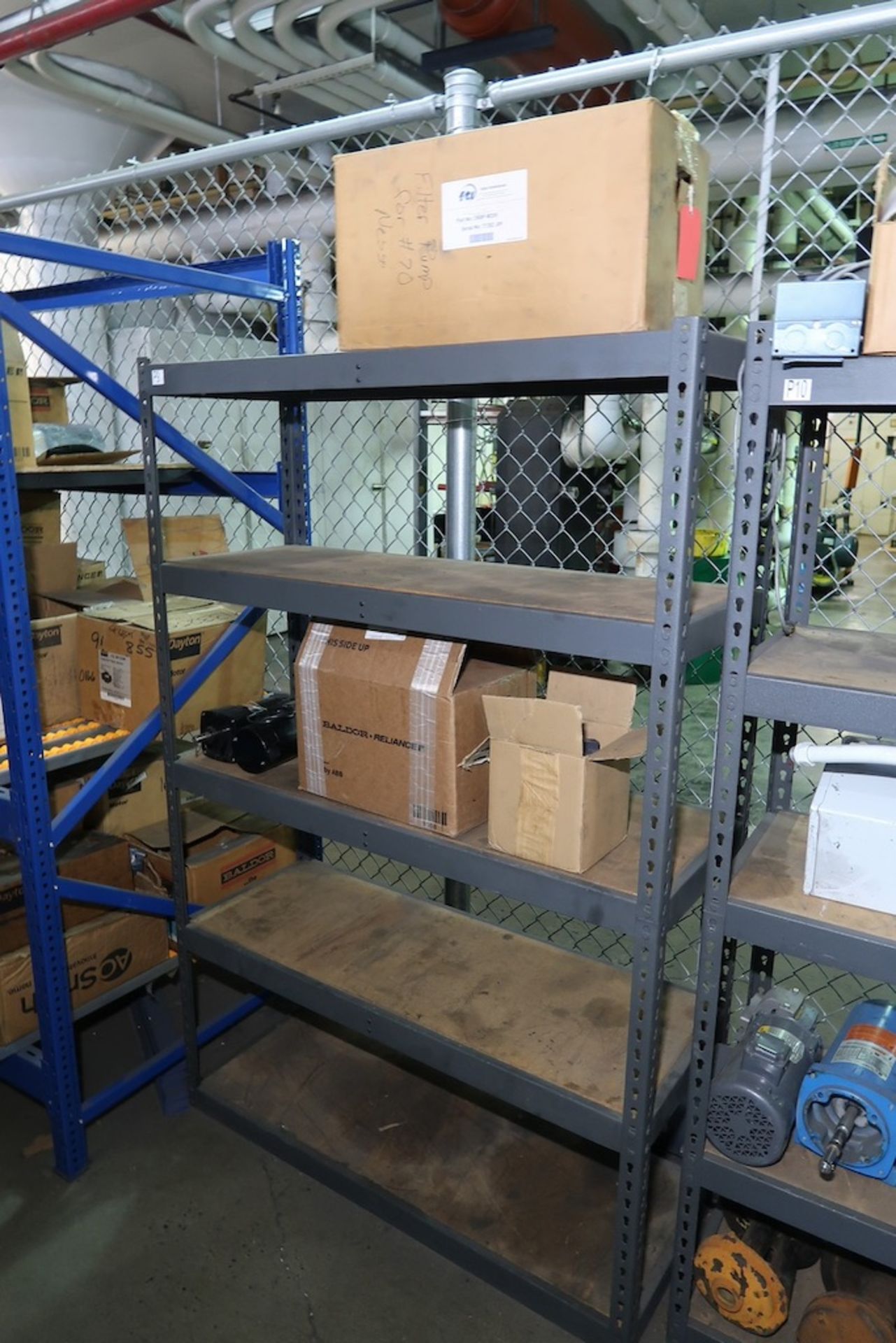 (3) Sections of Adjustable Shelving Units with Misc. Electrical Spare Parts, Transformers, Etc. - Image 4 of 4