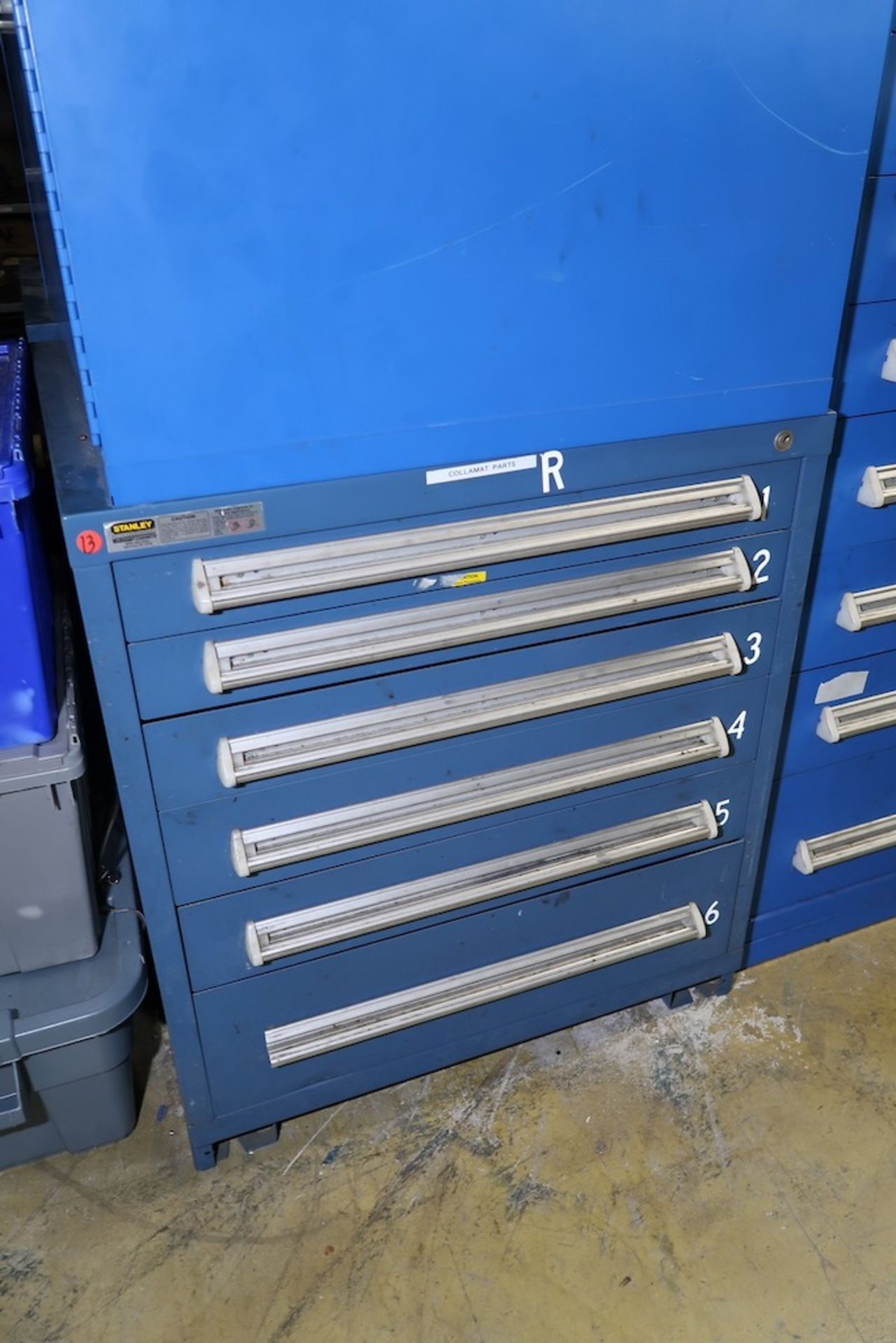 Contents of Parts Storage Mezzanine, Including (18) Stanley Vidmar Heavy Duty Storage Cabinets, Shel - Image 80 of 111