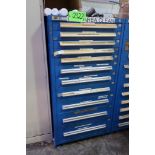 Vidmar 11-Drawer Heavy Duty Storage Cabinet with Misc. Machine Parts, Cylinder Parts, Etc.