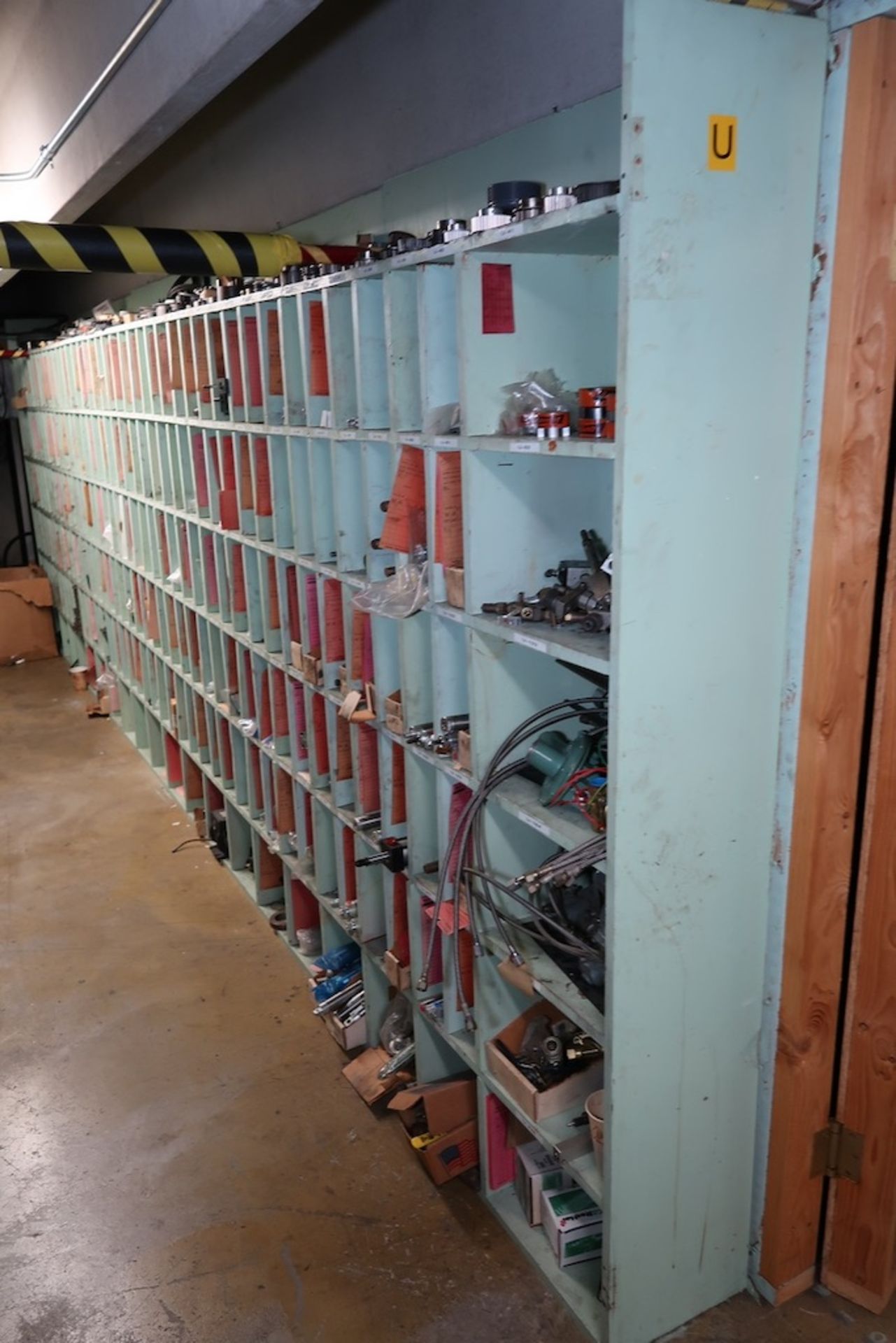 Contents of Parts Storage Mezzanine, Including (18) Stanley Vidmar Heavy Duty Storage Cabinets, Shel - Image 109 of 111