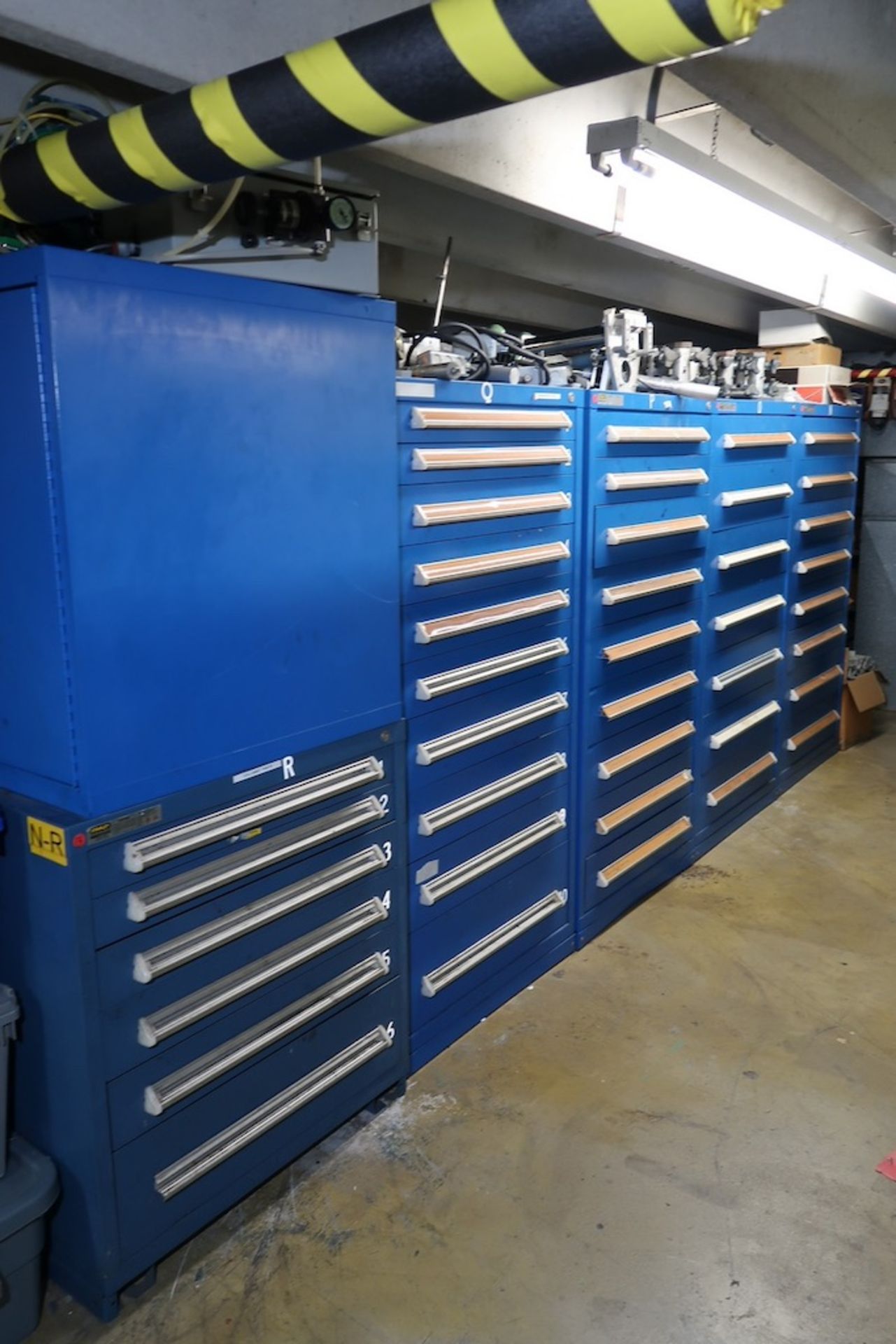 Contents of Parts Storage Mezzanine, Including (18) Stanley Vidmar Heavy Duty Storage Cabinets, Shel - Image 79 of 111