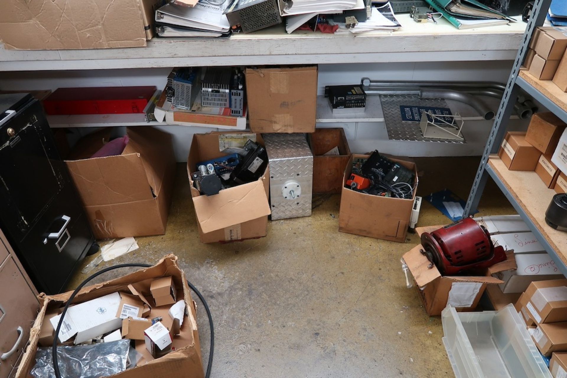 Contents of Spare Parts Room, Including Drives, Digital Counters, Filter Elements, Etc. - Image 18 of 35