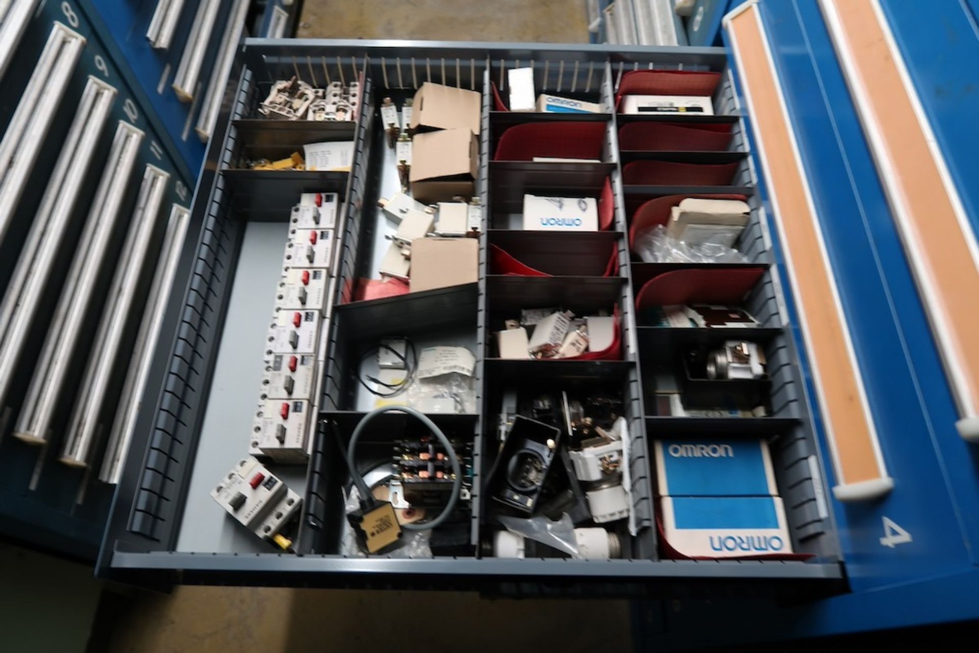 Contents of Parts Storage Mezzanine, Including (18) Stanley Vidmar Heavy Duty Storage Cabinets, Shel - Image 33 of 111