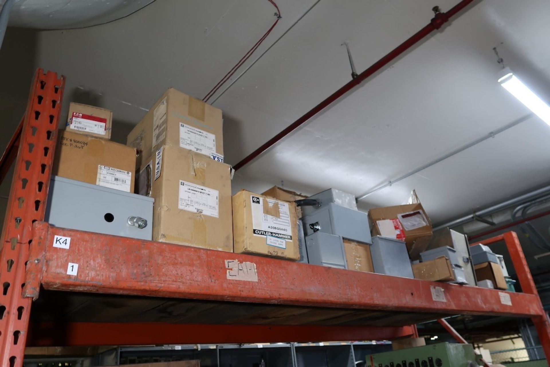 (1) Section of Pallet Racking with Assorted Spare Parts, Hydraulic Pumps, Heat Exchangers, Etc. - Image 6 of 18