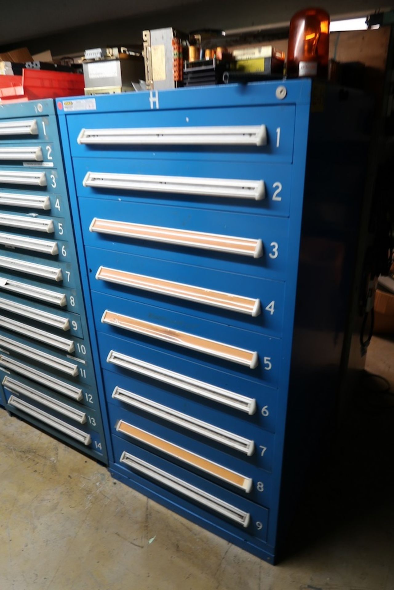 Contents of Parts Storage Mezzanine, Including (18) Stanley Vidmar Heavy Duty Storage Cabinets, Shel - Image 30 of 111