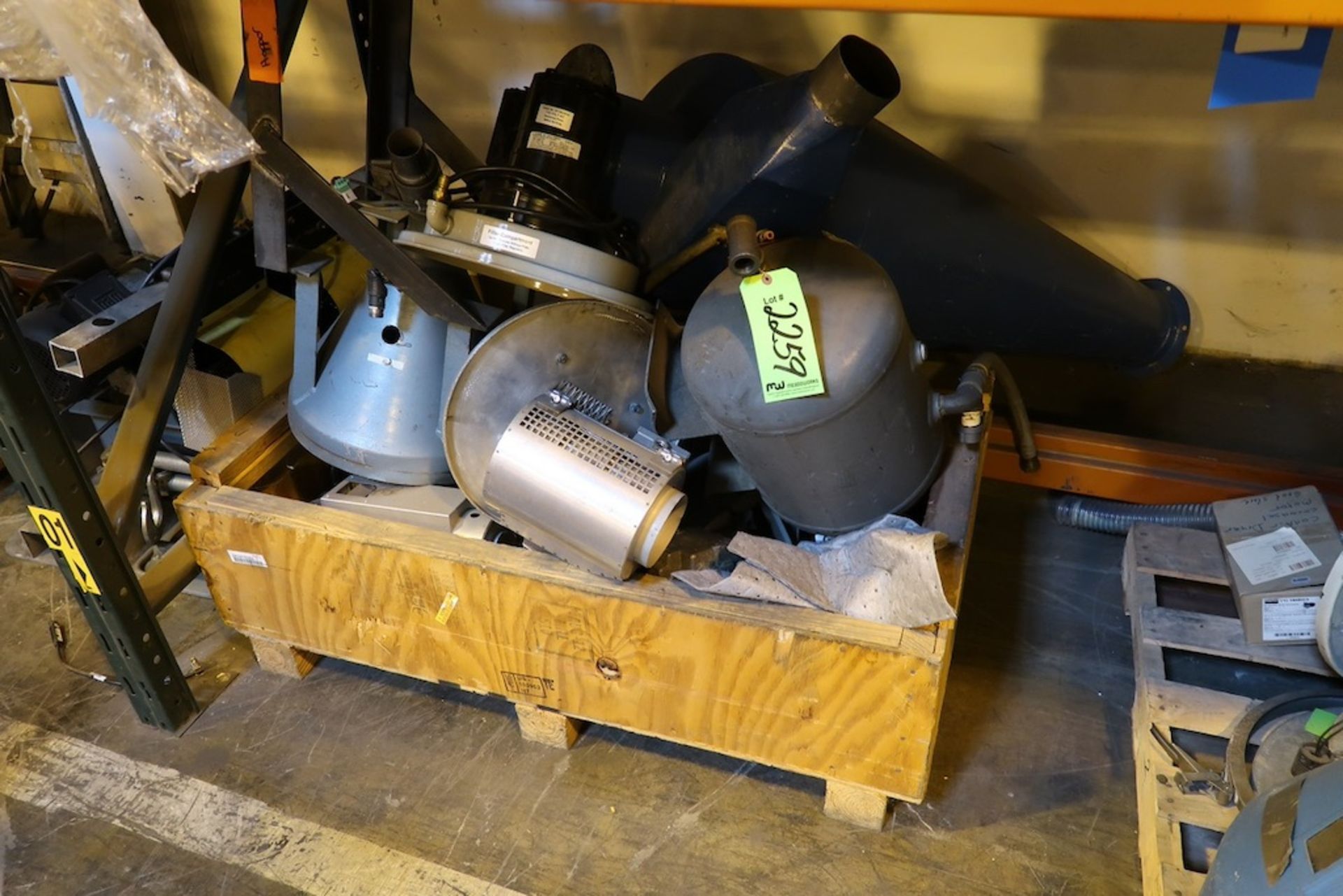 Pallet and Crate of Assorted Vacuum Loaders, Hoppers and Parts - Image 2 of 2