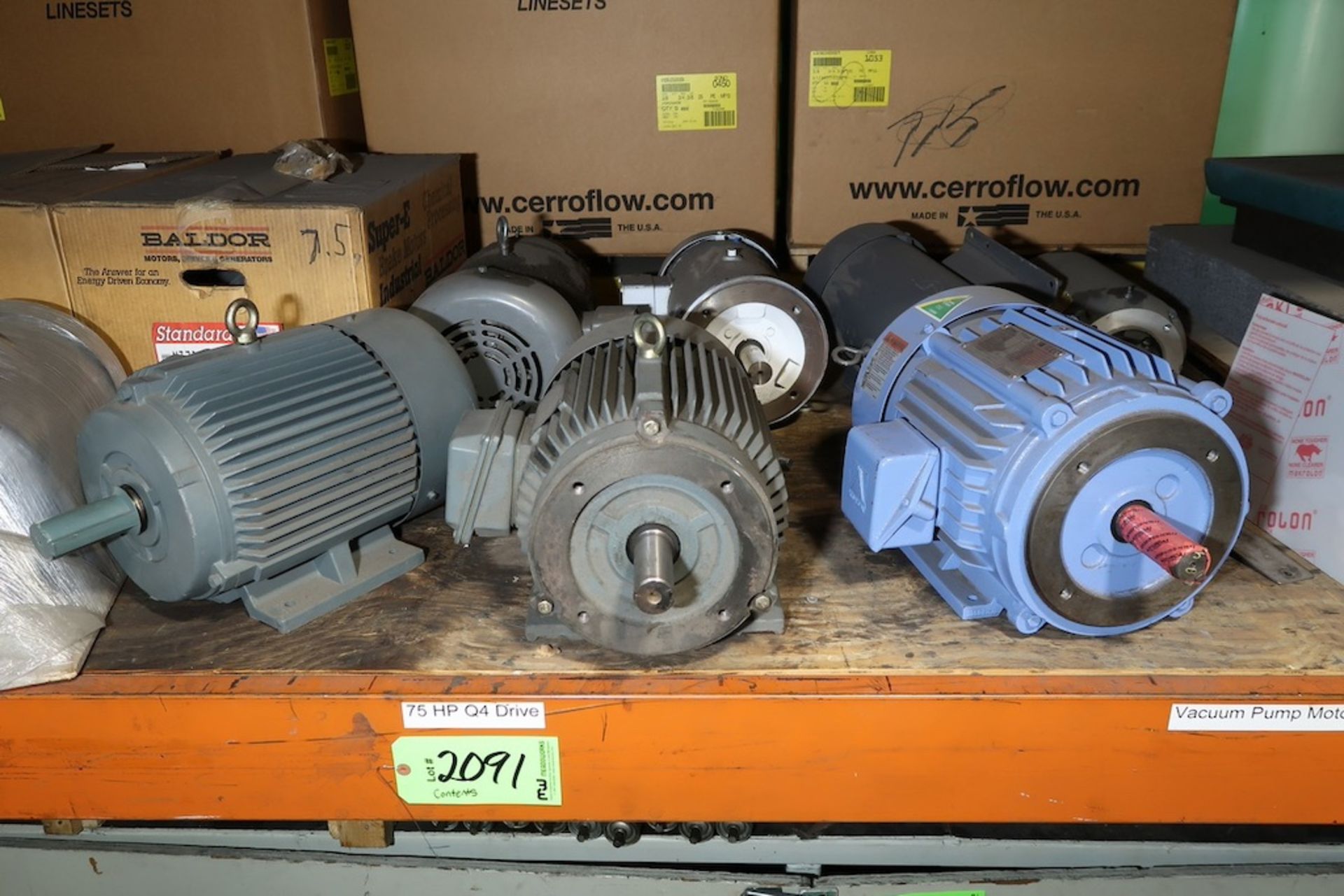 (15) Assorted Electric Vacuum Pump Motors with (2) Gardner Denver Vacuum Pumps - Image 4 of 5
