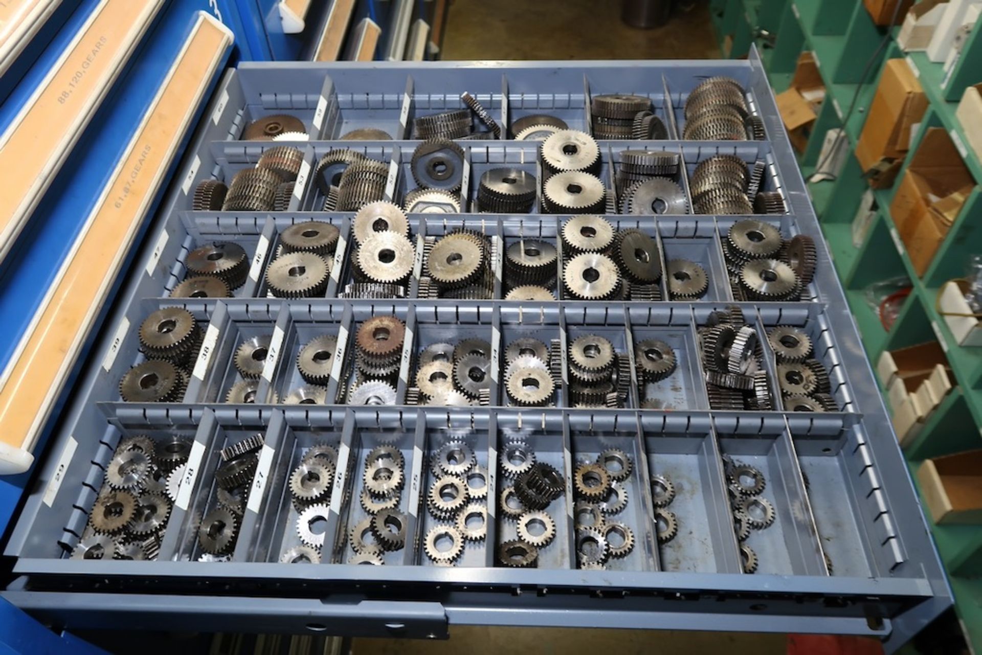 Contents of Parts Storage Mezzanine, Including (18) Stanley Vidmar Heavy Duty Storage Cabinets, Shel - Image 86 of 111