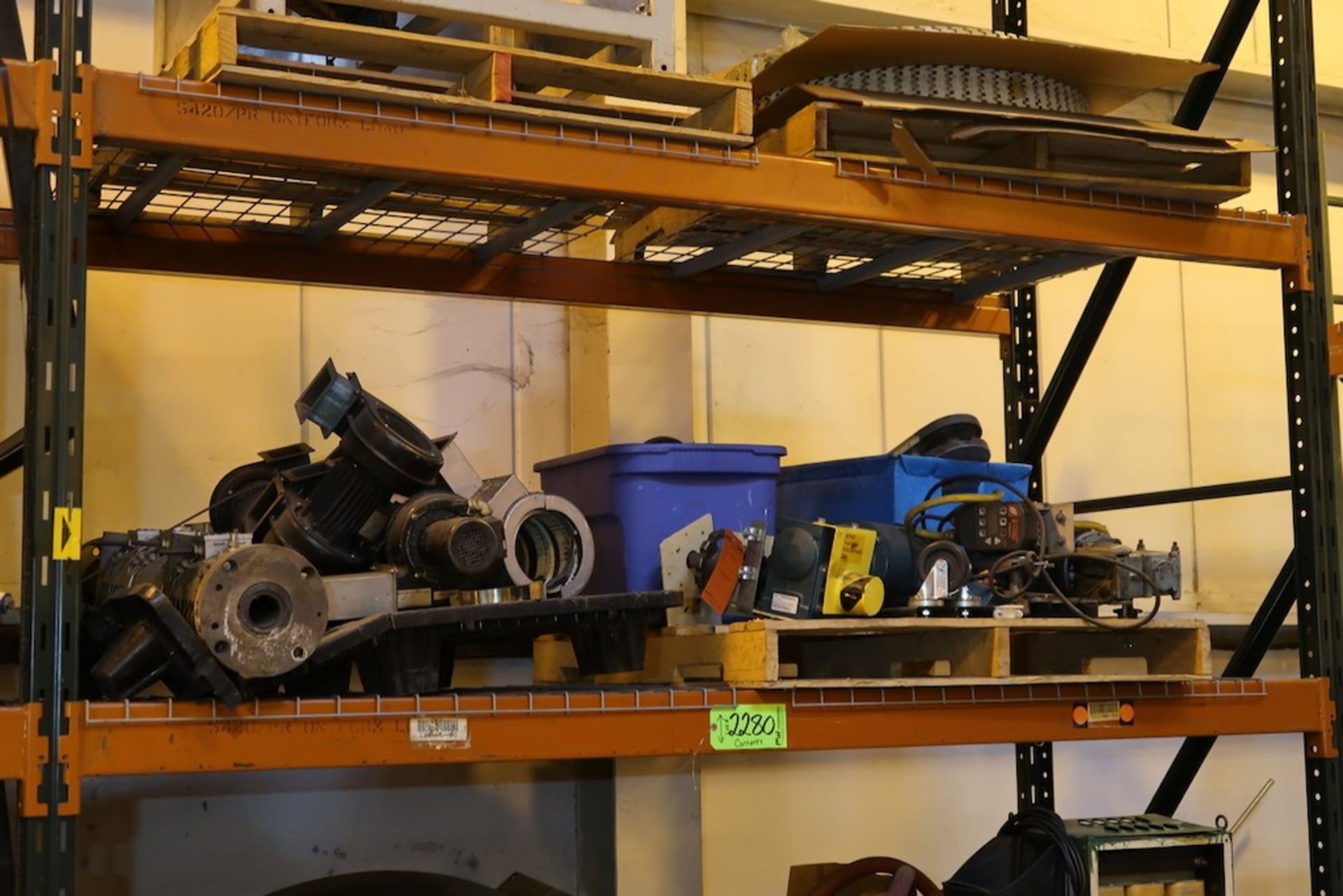 Contents of (1) Sections of Pallet Racking, Including Misc. Machine Parts, Etc. - Image 3 of 8