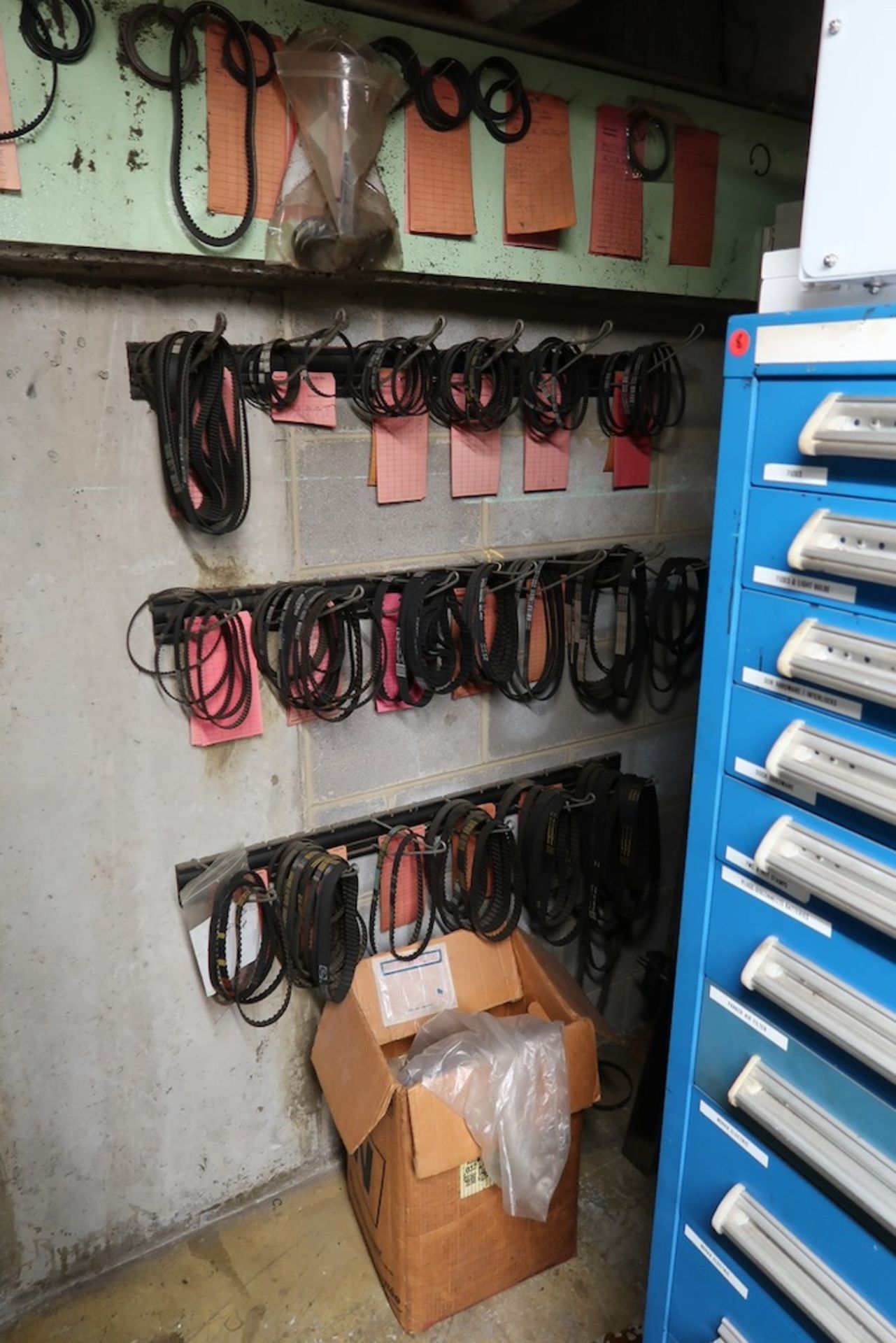 Contents of Parts Storage Mezzanine, Including (18) Stanley Vidmar Heavy Duty Storage Cabinets, Shel - Image 48 of 111