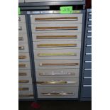 Vidmar 9-Drawer Heavy Duty Storage Cabinet with Misc. Spare Parts, Etc.