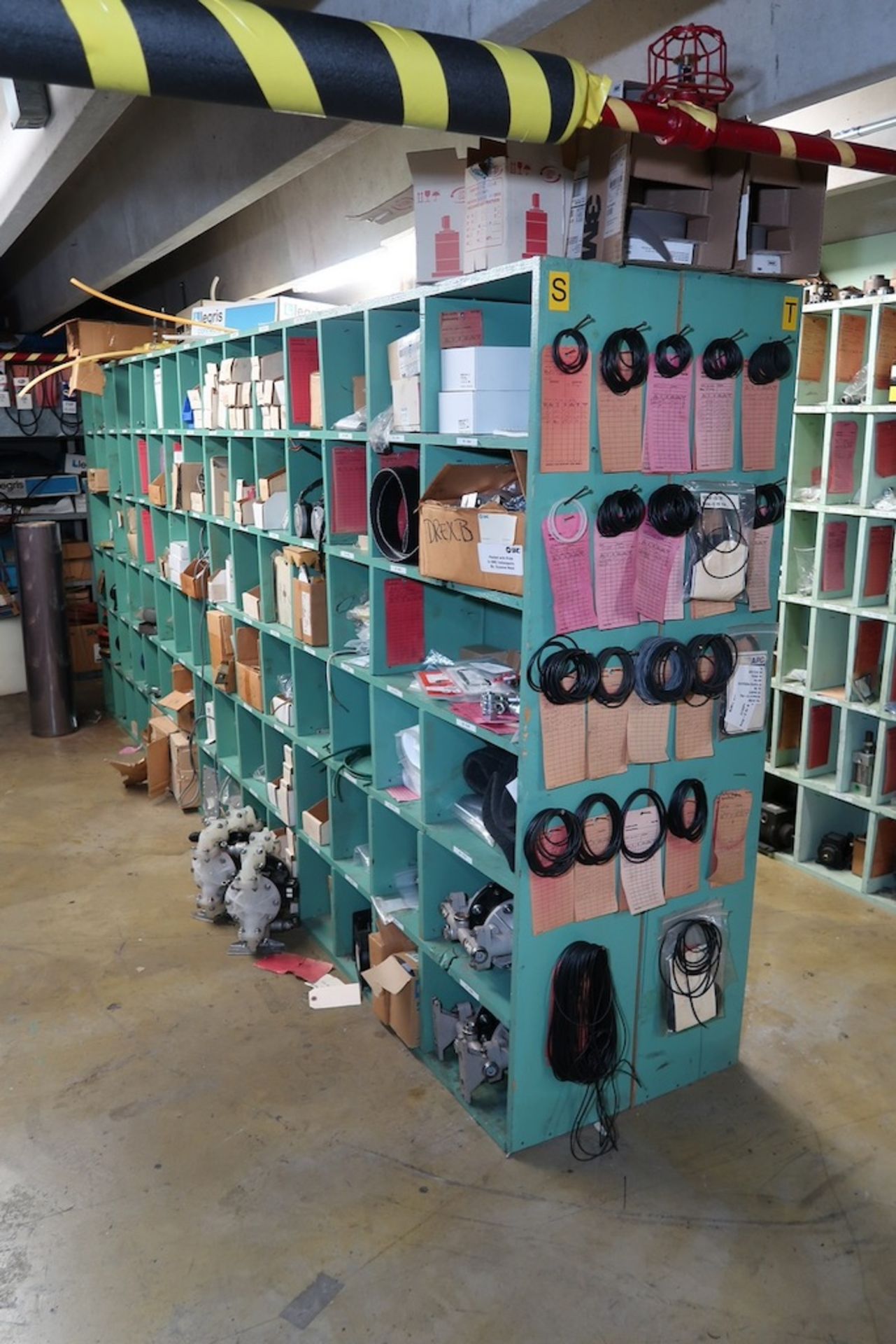 Contents of Parts Storage Mezzanine, Including (18) Stanley Vidmar Heavy Duty Storage Cabinets, Shel - Image 100 of 111