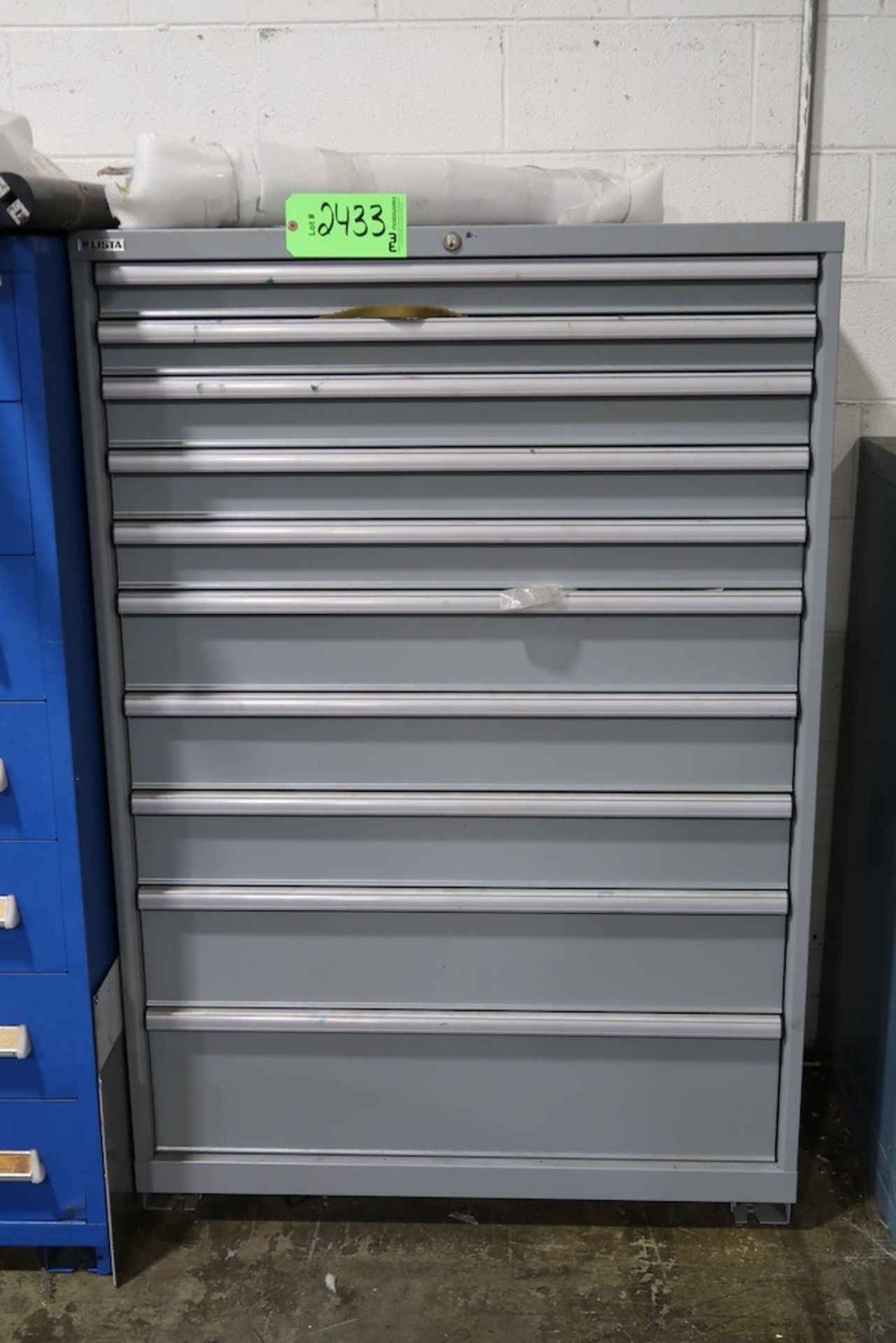 Lista 10-Drawer Heavy Duty Storage Cabinet with Misc. Spare Parts, Etc.