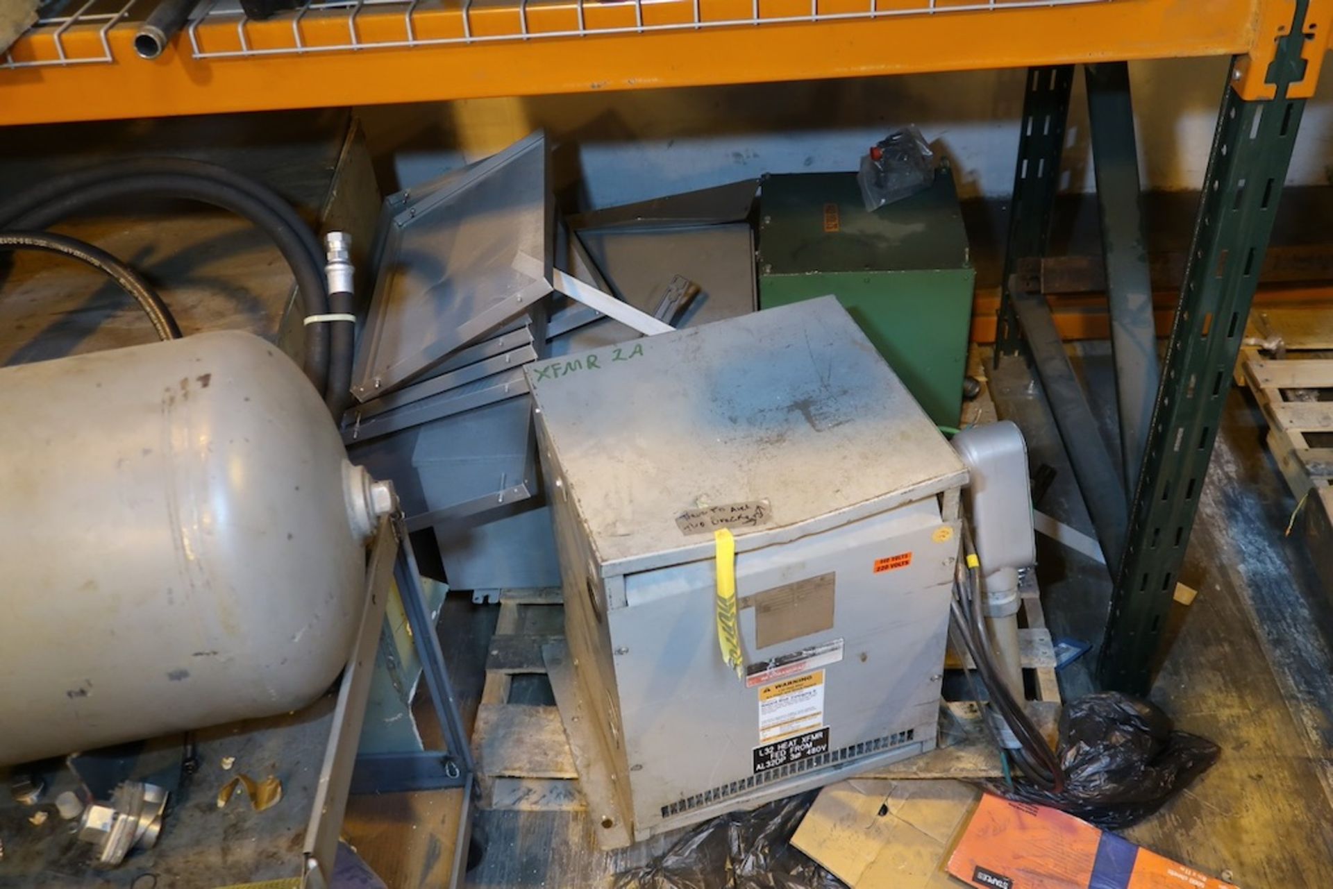 Contents of (1) Sections of Pallet Racking, Including Misc. Machine Parts, Blower, Etc. - Image 8 of 8