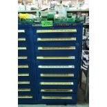 Vidmar 9-Drawer Heavy Duty Storage Cabinet with Misc. Cutters and Anvils