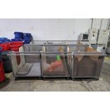 (6) 48" x 42" Steel Carts,