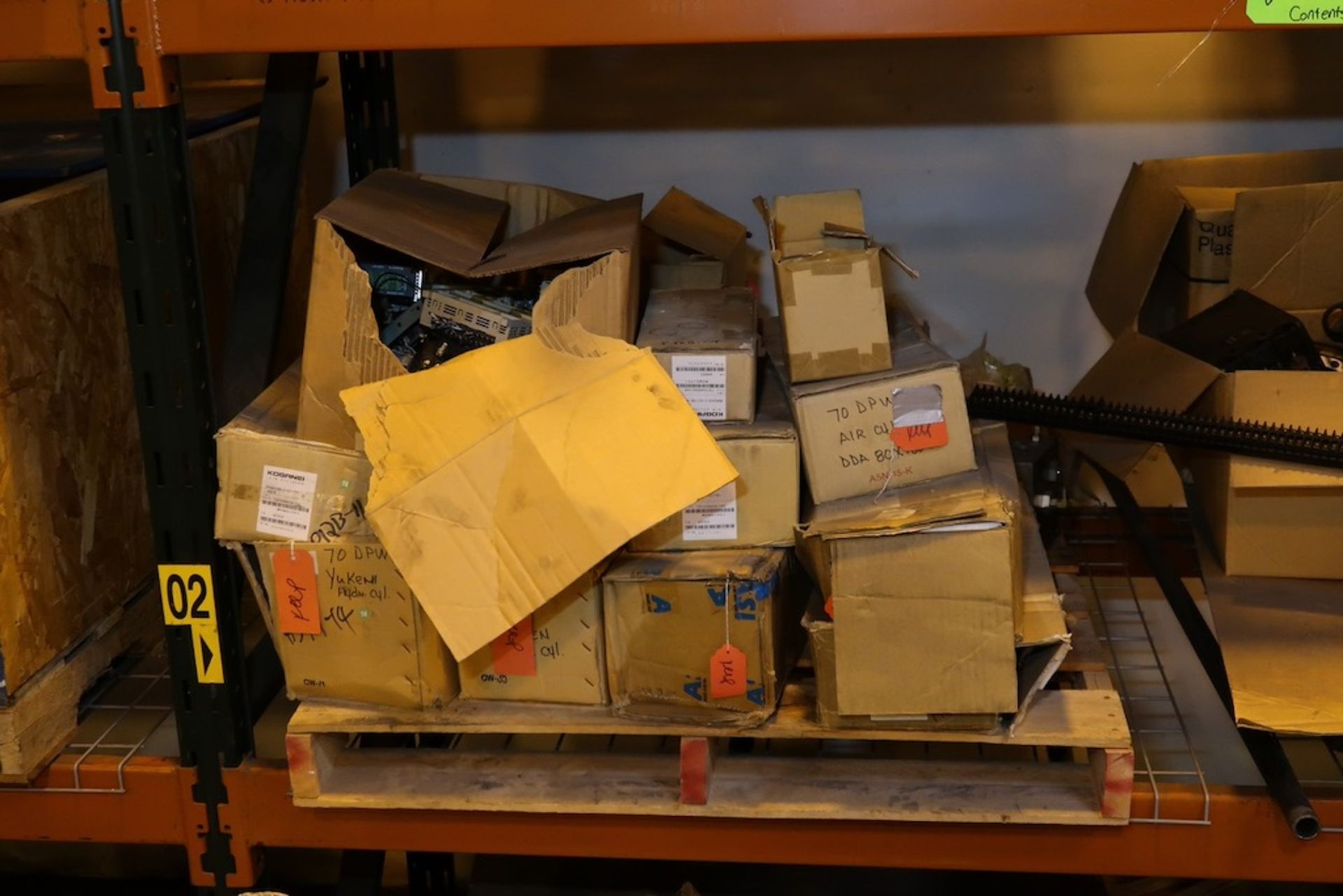 Contents of (1) Sections of Pallet Racking, Including Misc. Machine Parts, Blower, Etc. - Image 4 of 8