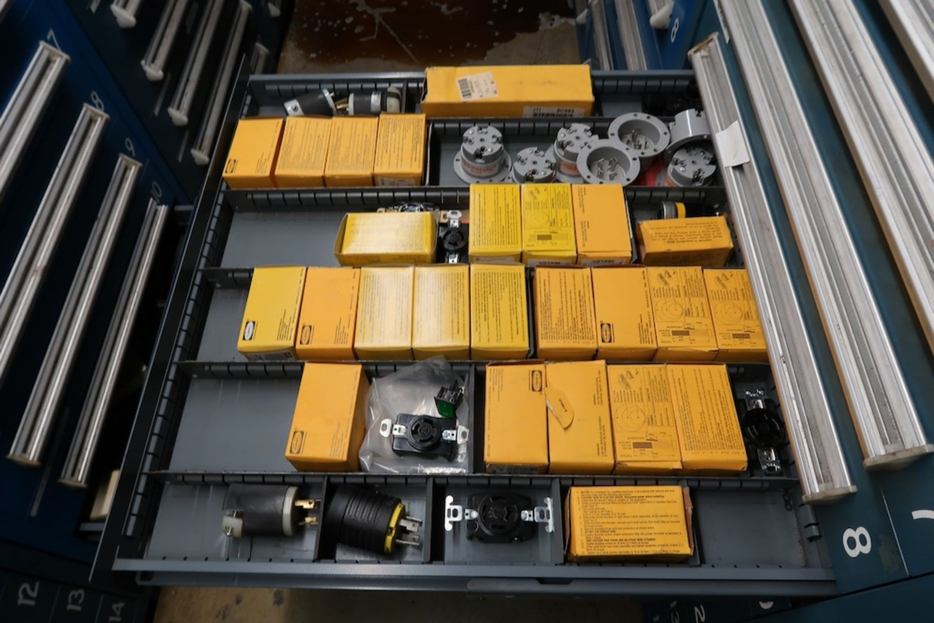 Contents of Parts Storage Mezzanine, Including (18) Stanley Vidmar Heavy Duty Storage Cabinets, Shel - Image 38 of 111