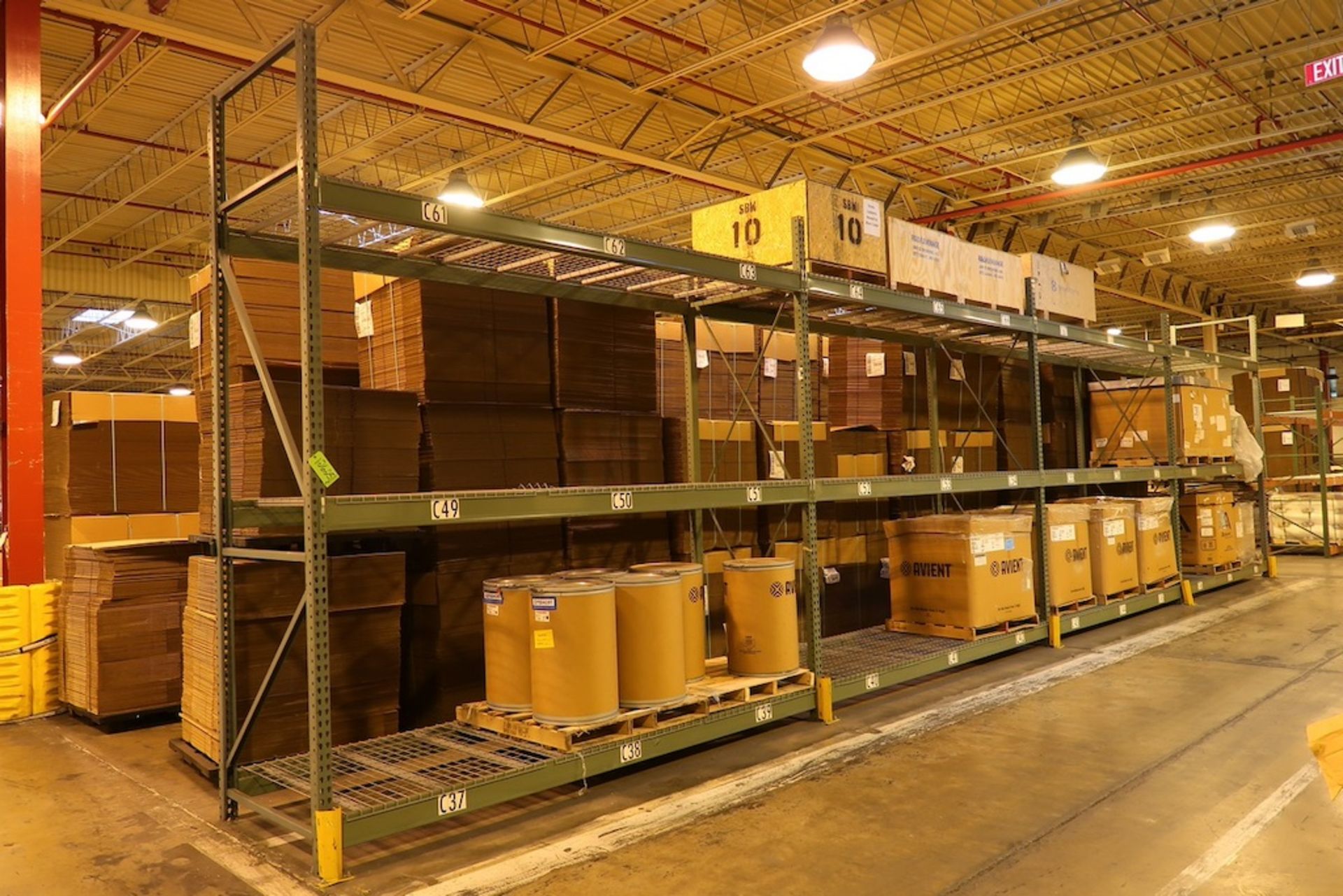 4-Sections of Pallet Racking (NO Contents)