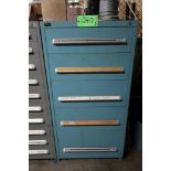 Vidmar 5-Drawer Heavy Duty Storage Cabinets with Misc. Conveyor Parts, Fittings, Etc.