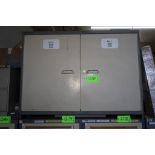 Vidmar 2-Door Heavy Duty Storage Cabinet with Misc. Spare Parts, Hydraulic Cylinder Kits, Etc.