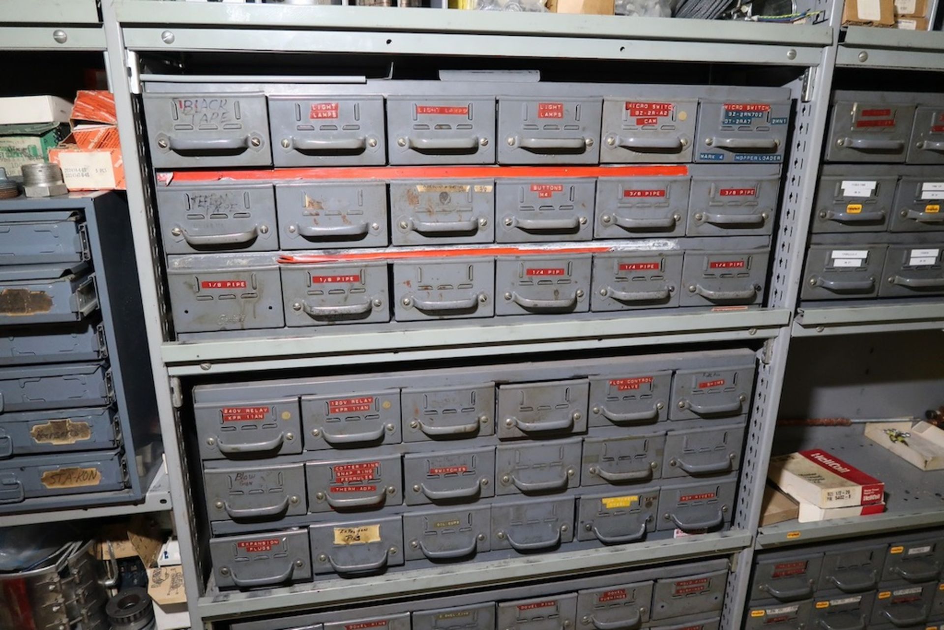 Contents of Maint. Cage, Including (15) Sections of Racking, of Misc Machine Spare Parts, Etc. - Image 30 of 50