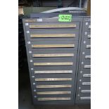 Lista 10-Drawer Heavy Duty Storage Cabinet with Misc. Electrical Components, Proximity Cables, Fitti
