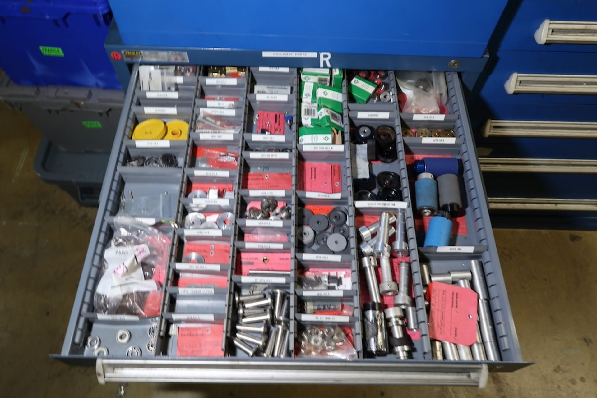 Contents of Parts Storage Mezzanine, Including (18) Stanley Vidmar Heavy Duty Storage Cabinets, Shel - Image 81 of 111