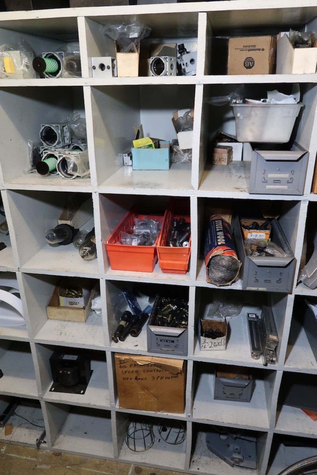 Contents of Parts Storage Mezzanine, Including (18) Stanley Vidmar Heavy Duty Storage Cabinets, Shel - Image 51 of 111