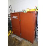 Jobox Locking 2-Door Tool Cabinet with Assorted Hydraulic Fittings