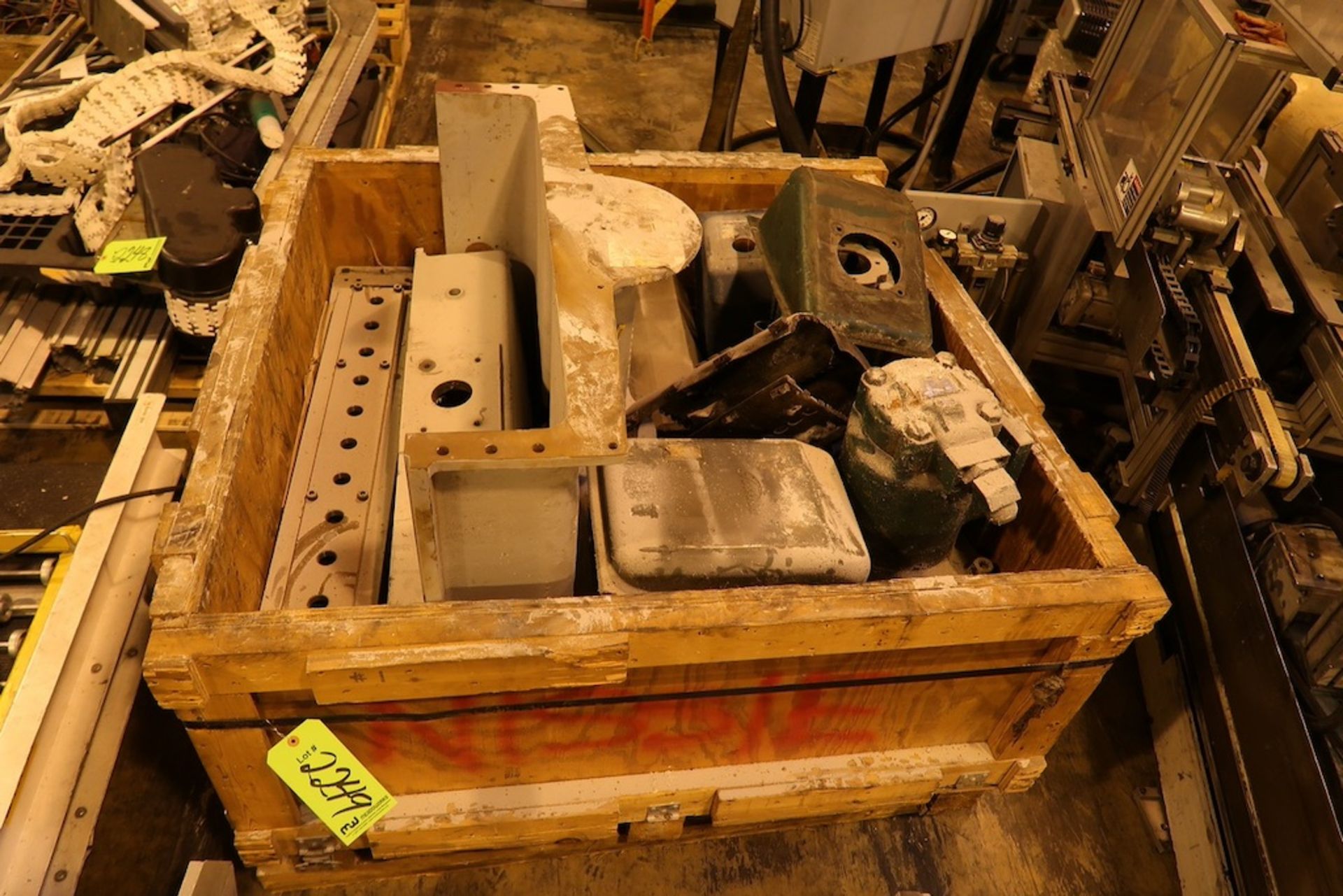 (6) Pallets of Assorted Machine Parts, Gearbox, Transformer, Extrusion Head, etc. - Image 4 of 9