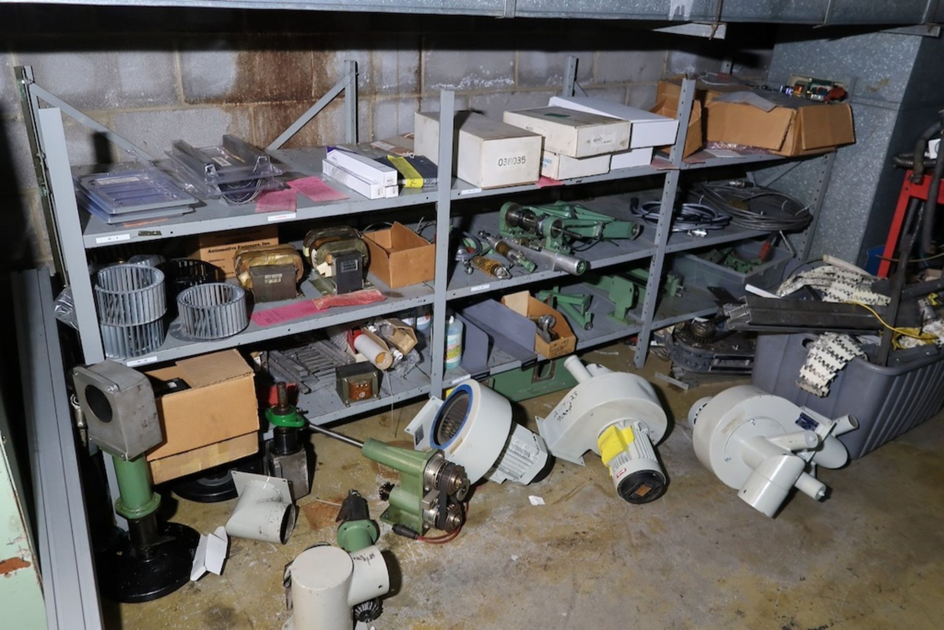 Contents of Parts Storage Mezzanine, Including (18) Stanley Vidmar Heavy Duty Storage Cabinets, Shel - Image 56 of 111