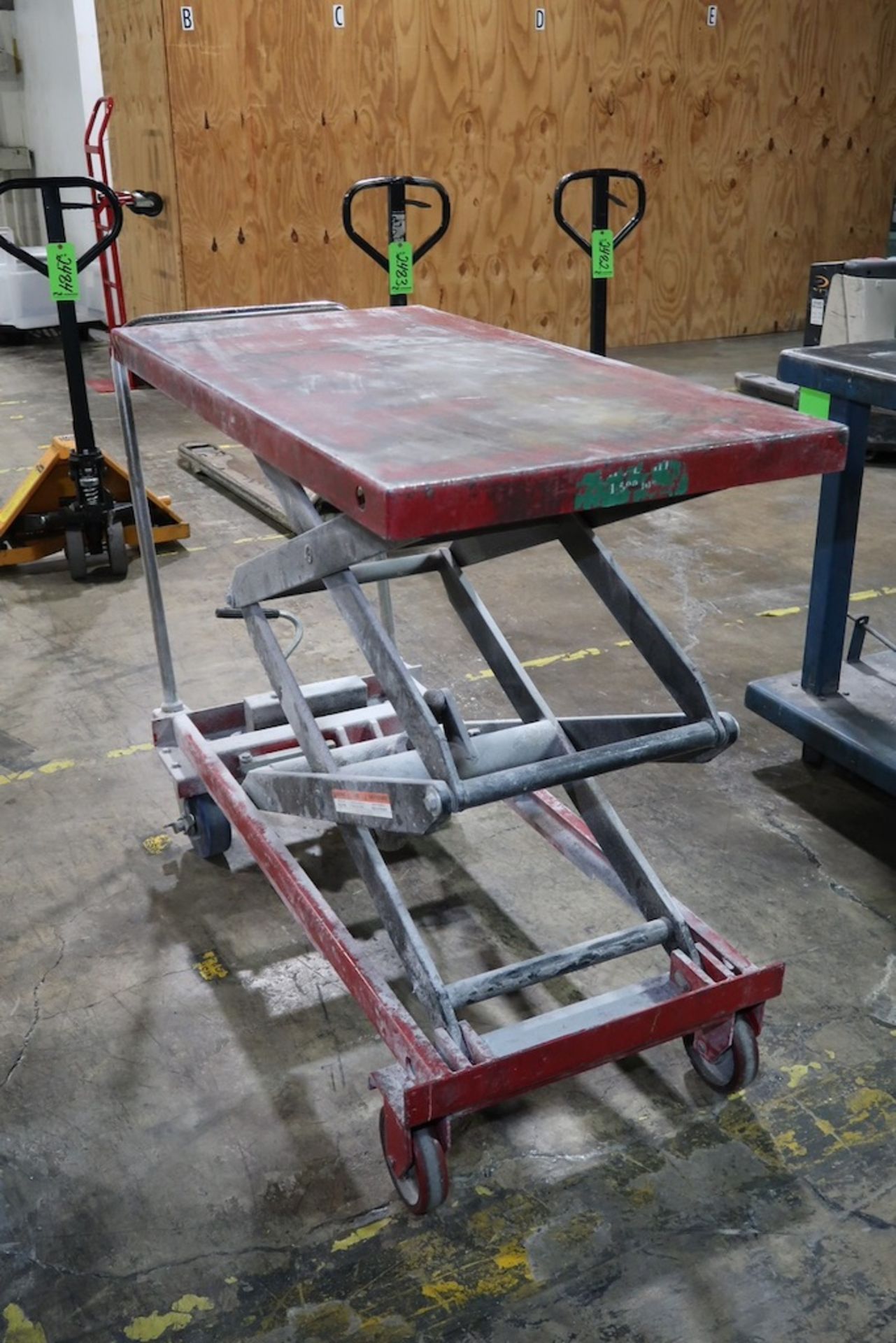 1500-Lb Hydraulic Die Lift Cart, - Bild 2 aus 2