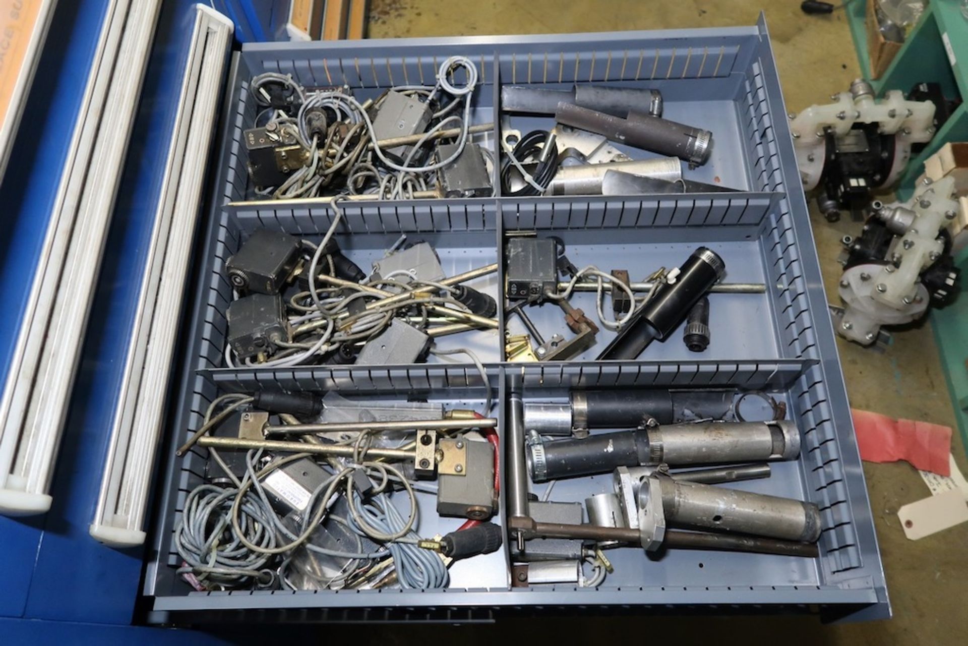 Contents of Parts Storage Mezzanine, Including (18) Stanley Vidmar Heavy Duty Storage Cabinets, Shel - Image 87 of 111